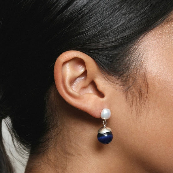 'Maude Pearl Dangles' Gold or Silver