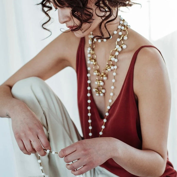 'Liliam Necklace' Pearl