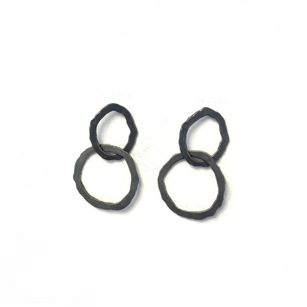 'Flora Dangles' Oxidized Silver, Polished Silver, or Brass