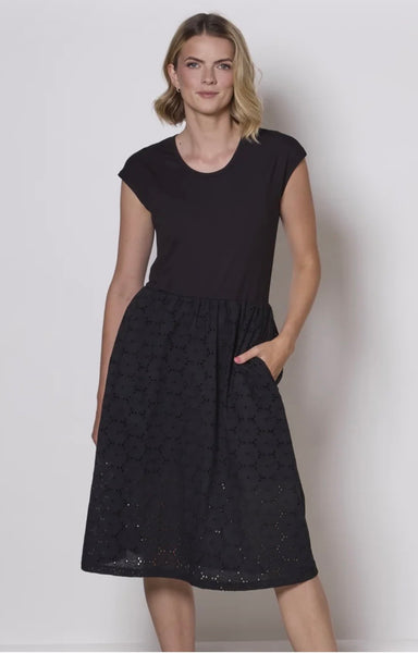 'Primrose Dress' Black or Royal Blue