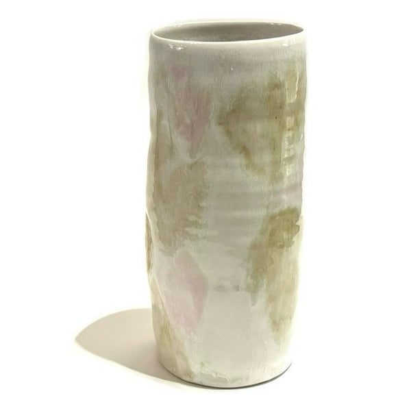 'Flower Can' Cream/White/Blush/Iron Vase
