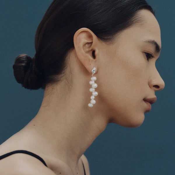 'Leila Earrings' Silver