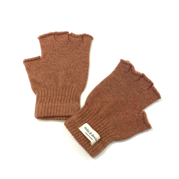 'Fingerless Gloves' Tan or Grey