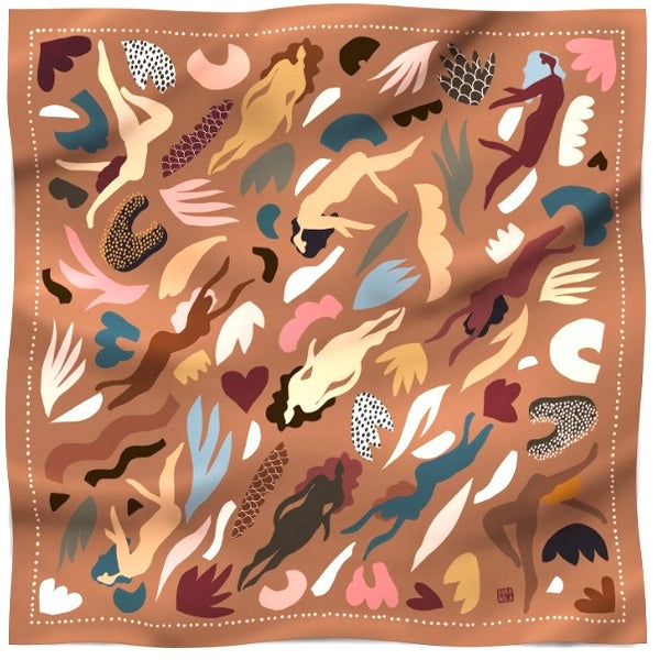 'Large Silk Scarf' Assorted Patterns