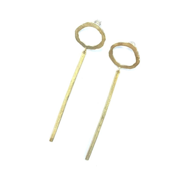 'Bifora 3 Dangles' Polished Brass