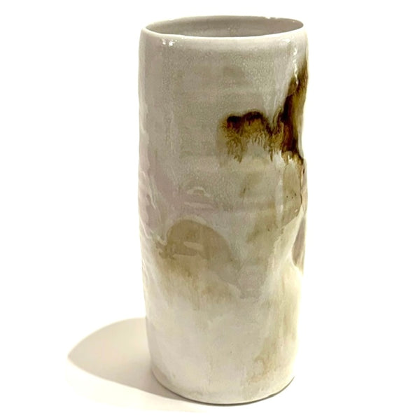 'Flower Can' Cream/White/Blush/Iron Vase