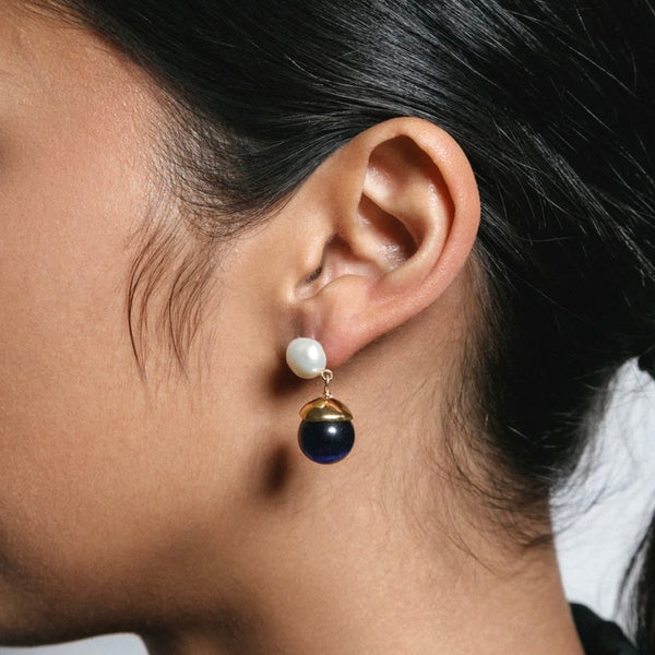 'Maude Pearl Dangles' Gold or Silver