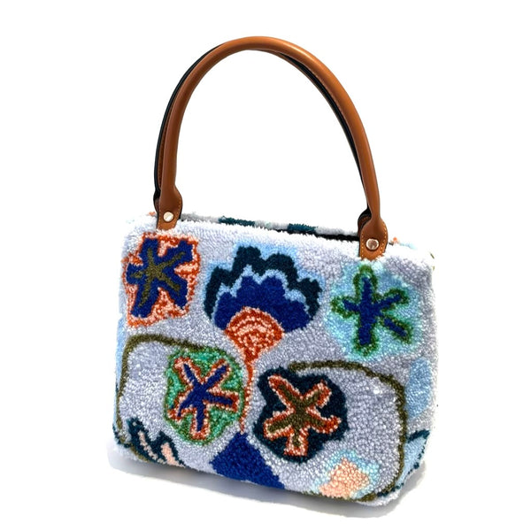 'Floral Blues Satchel'