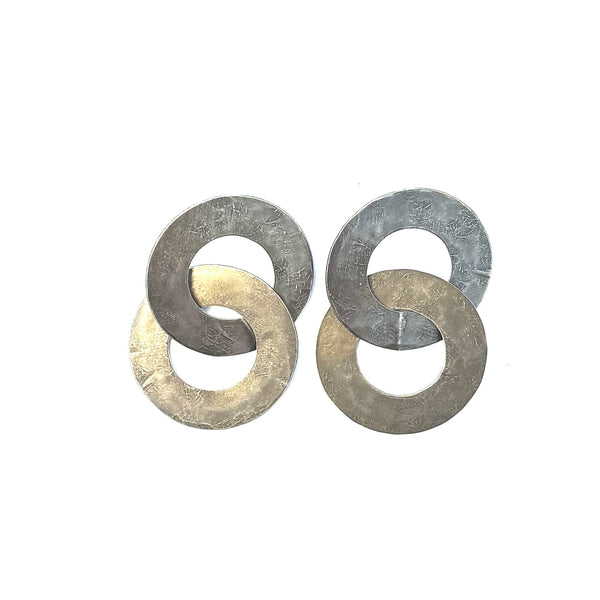 'Bayo Earrings' Antiqued Silver