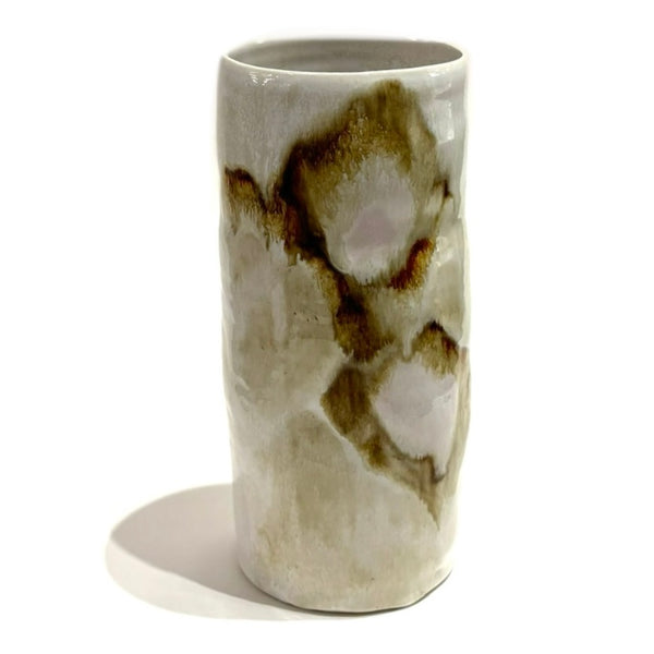 'Flower Can' Cream/White/Blush/Iron Vase