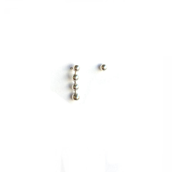 'Cruz Studs' Silver