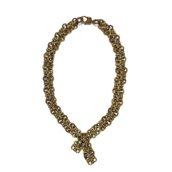 'Ozette Necklace' Antiqued Silver or Brass