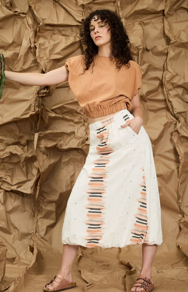 'Molly Skirt' Utopia Print or Black