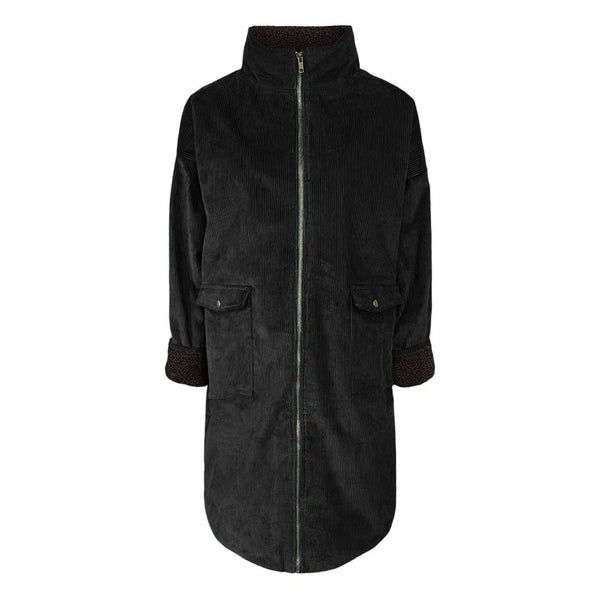 'Leonardo Jacket' Black Corduroy
