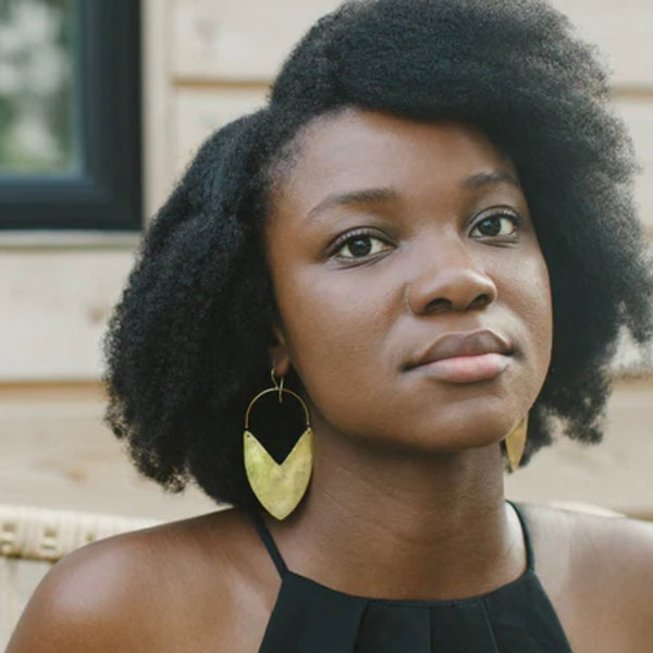 'Large Tulip Shield' Brass