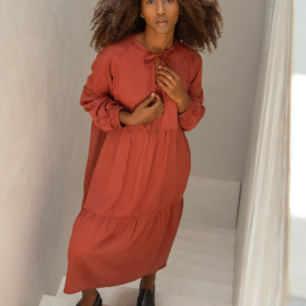 'Casablanca Dress' Paprika or Black