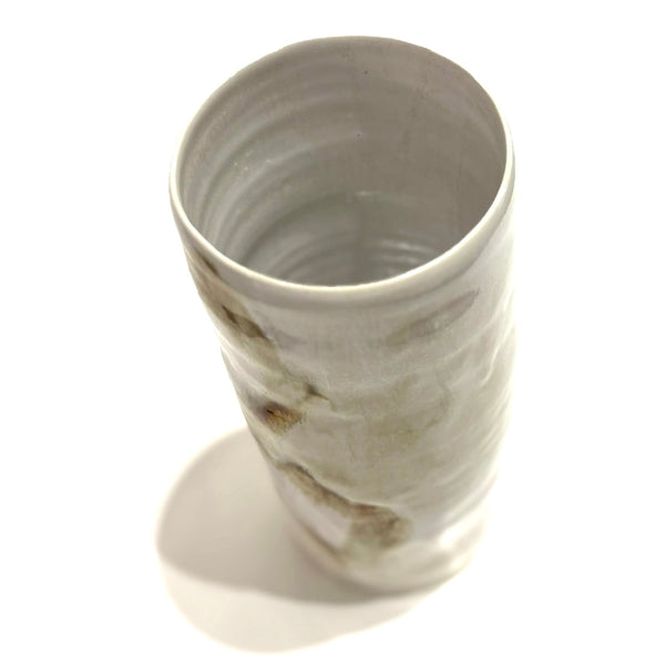 'Flower Can' Cream/White/Blush/Iron Vase