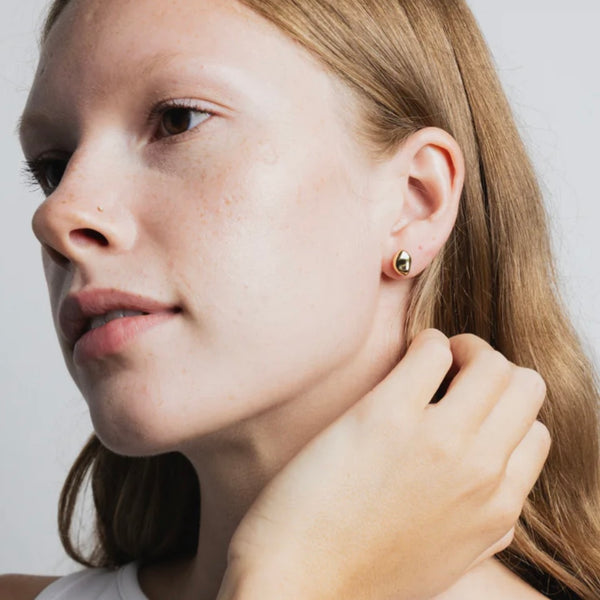 'Bean Studs' Gold or Silver