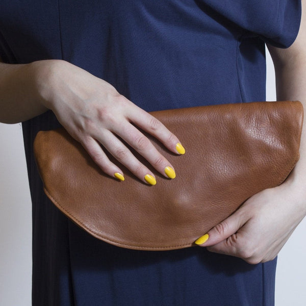'Half Moon Clutch' Assorted Colours