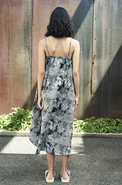 'Bahia Dress' Tropical Jacquard