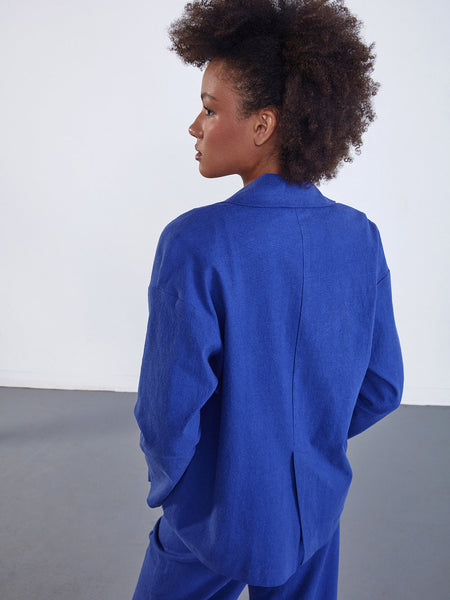 'Hollis Blazer' Electric Indigo or Cayenne Red