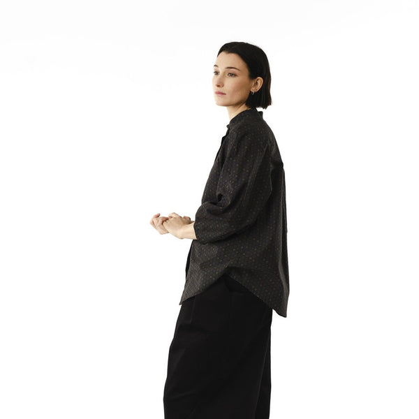 'Dahlia Blouse' Black Star Print