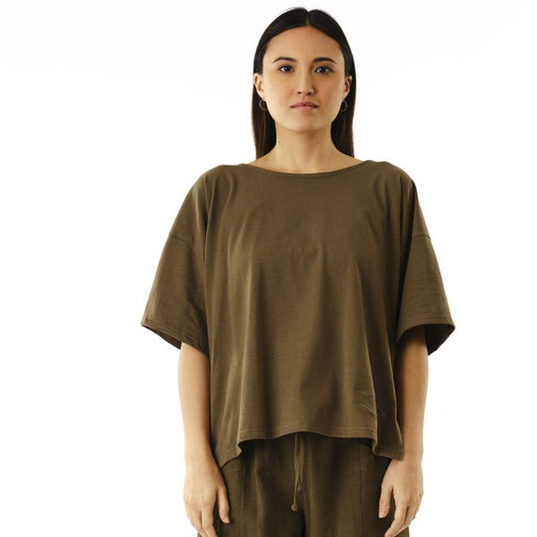 'Virgo T Shirt' Olive