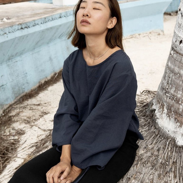 'Monaco Blouse' Indigo