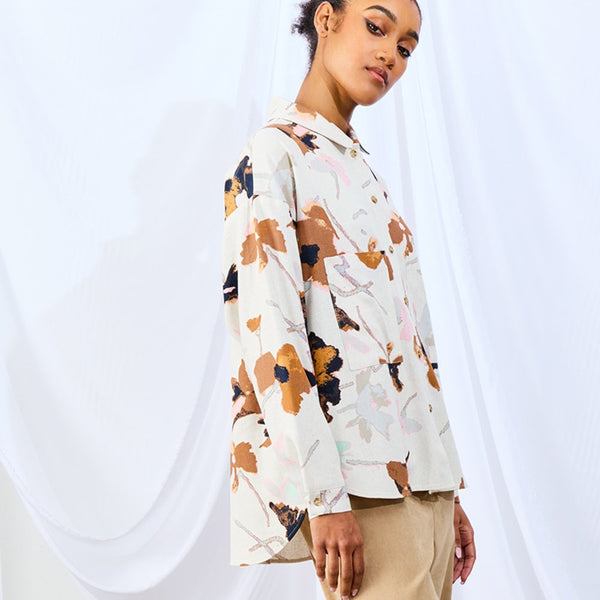 'Raven Button Up' Moonstone
