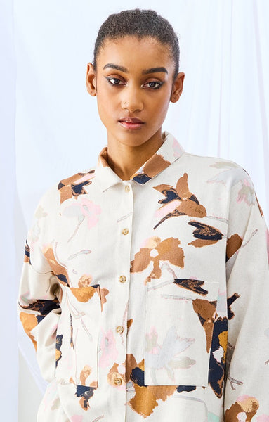 'Raven Button Up' Black