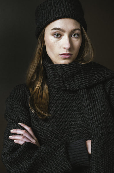 'Highland Scarf' Sand or Black