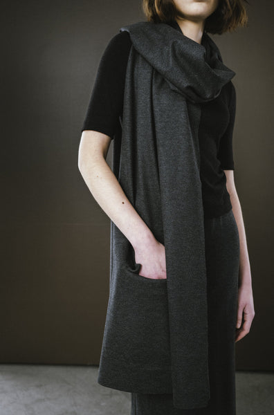 'Skye Pocket Scarf' Charcoal or Sand
