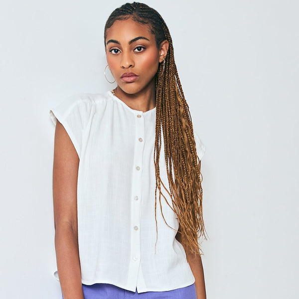 'Campbell Button Up' Chalk