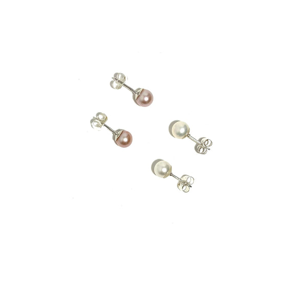 'Pearl Studs' Assorted Colours
