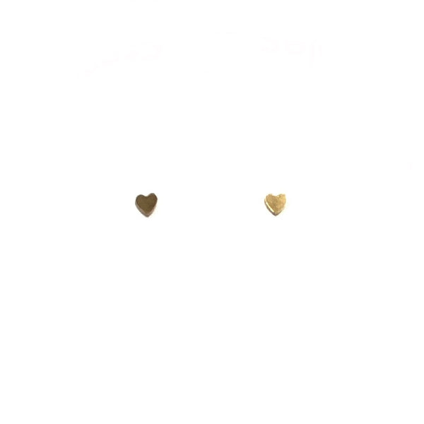 'Mini Heart Studs' Sterling or Gold