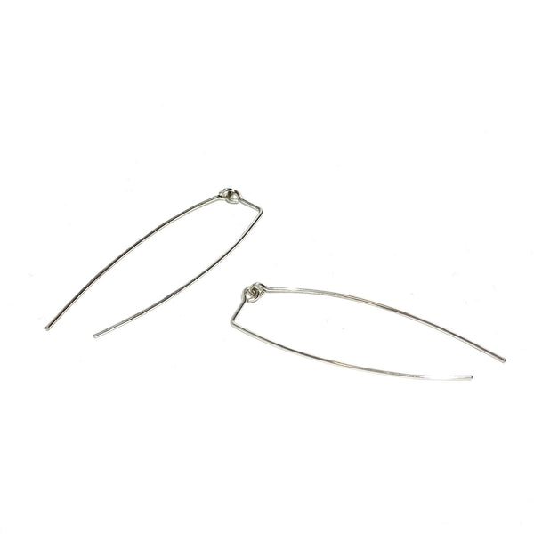 'Curved Dangle Back Earrings'