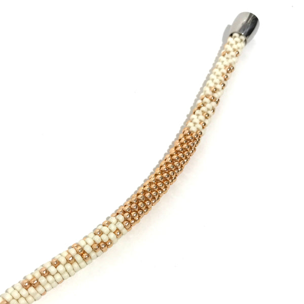 'Stardust Bracelet' Cream/Rose Gold