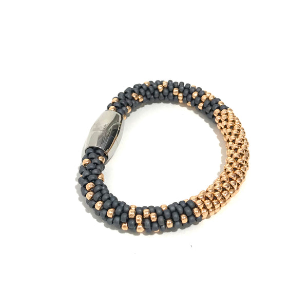 'Stardust Bracelet' Grey/Rose Gold