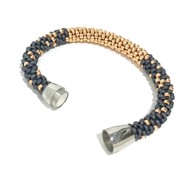 'Stardust Bracelet' Grey/Rose Gold