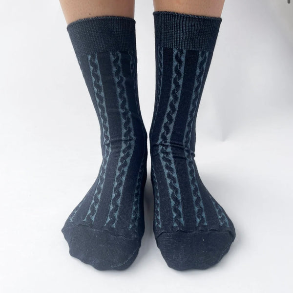 'Cable Socks' Assorted Colours