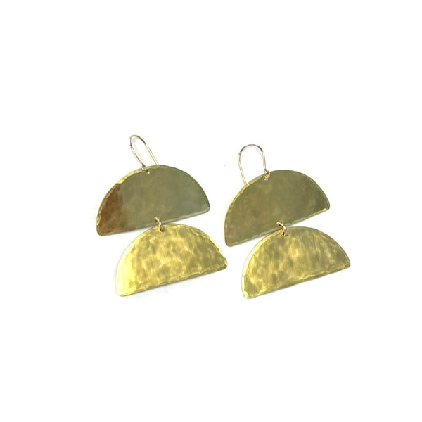 'Caterpillar Dangles' Brass