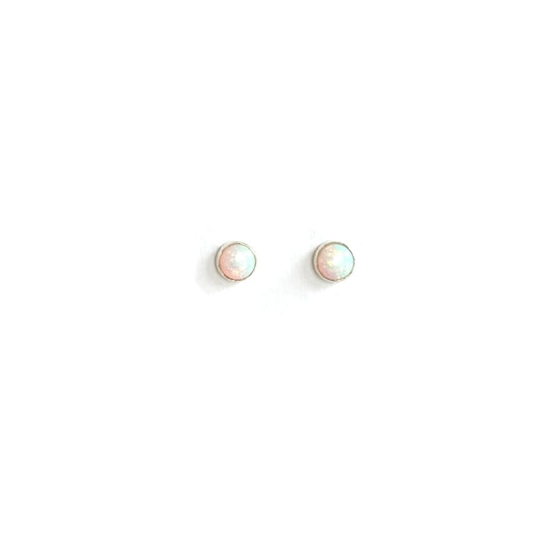 'Opal Stud' Silver or Gold
