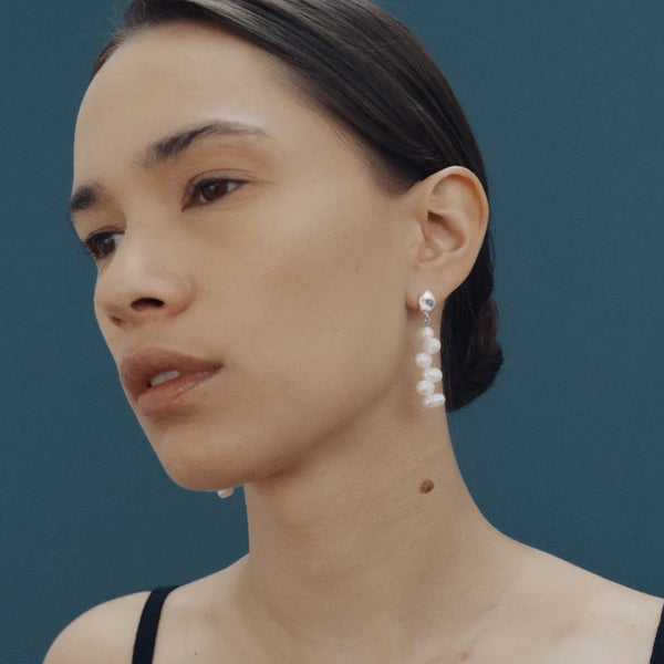 'Leila Earrings' Silver