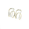 'Bifora 2 Hoops' Polished Brass