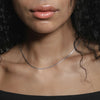 'Thin Herringbone Necklace' Silver or Gold