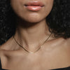 'Thin Herringbone Necklace' Silver or Gold