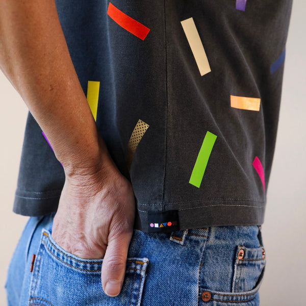 'Boxy Confetti T-Shirt' Shadow with Multi