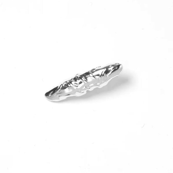 'Frida Hairclip' Textured Silver