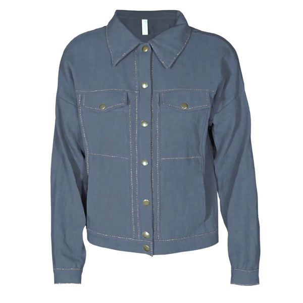 'Karlos Jacket' Slate or Pebble
