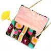 'Tufted Clutch/Crossbody Bag' Assorted Colours